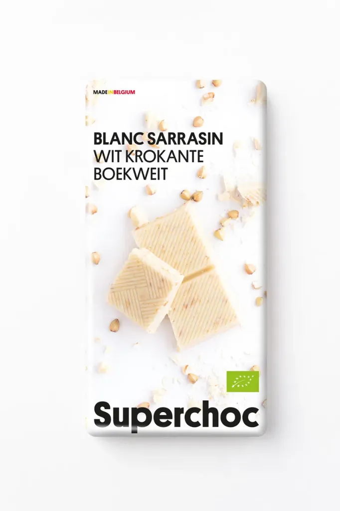 SUPERCHOC – Weiße Schokolade mit Buchweizen