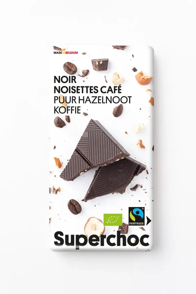 [805] SUPERCHOC - Pure Chocolade met Hazelnoot & Koffie*